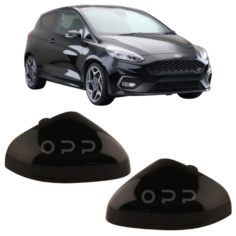 Ford Fiesta MK8 2018- Door Wing Mirror Cover Painted Shadow Black Mica