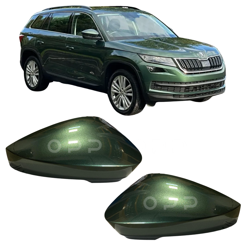 Skoda Kodiaq 2016-2022 Door Wing Mirror Cover Painted Emerald Green LG6Y