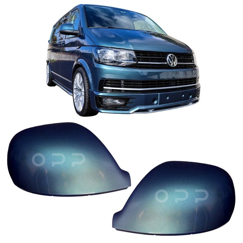 VW T6 T6.1 Transporter 2015-2024 Door Wing Mirror Cover Painted Bamboo Green LH6Z