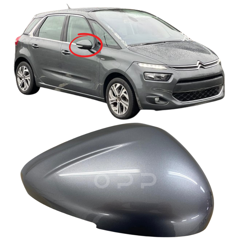 Citroen C4 Picasso 2013-2018 Door Wing Mirror Cover Painted Grey Silver