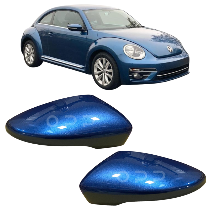 VW Beetle 2012-2018 Door Wing Mirror Cover Painted Silk Blue