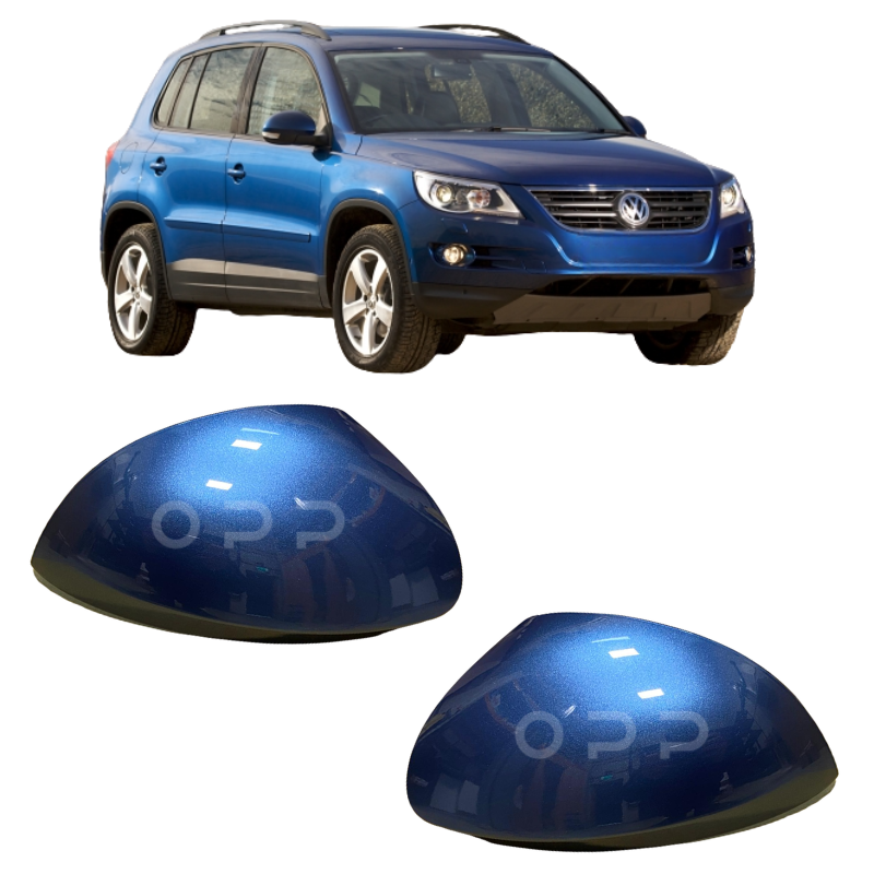 VW Tiguan 2008-2017 Door Wing Mirror Cover Painted Silk Blue LD5L