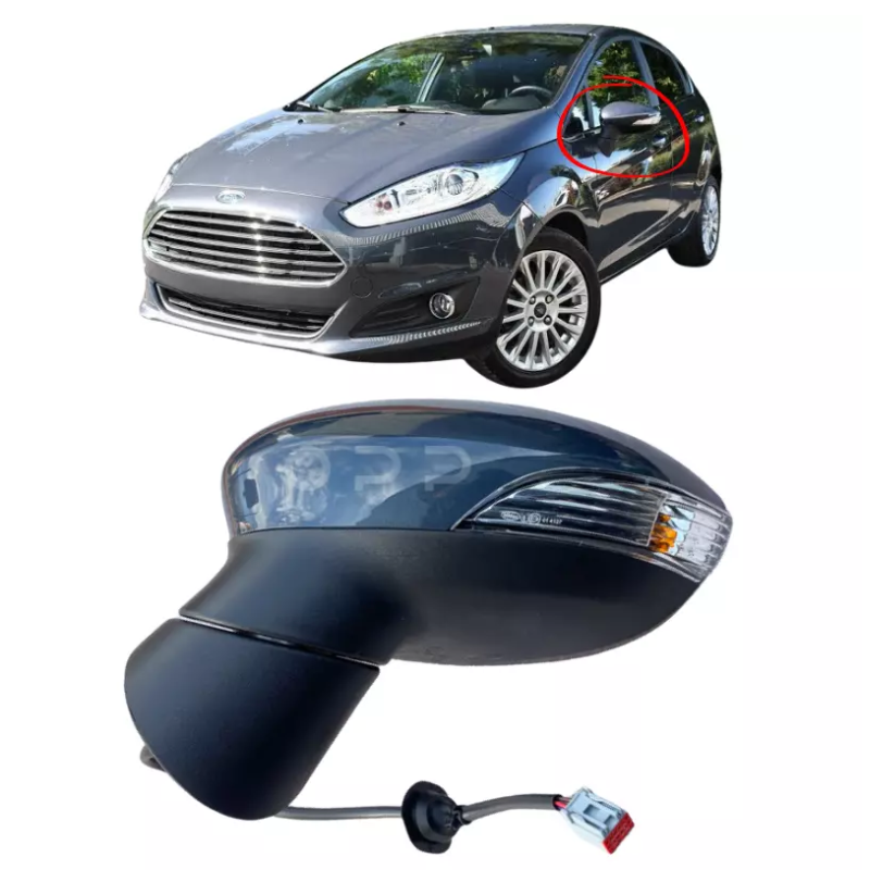 Ford Fiesta MK7 2013-2017 Wing Mirror Electric Painted Midnight Sky Grey