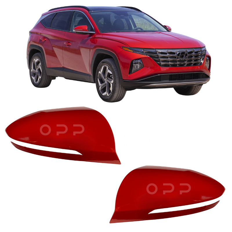 Hyundai Tucson 2021- Door Wing Mirror Cover Painted Red