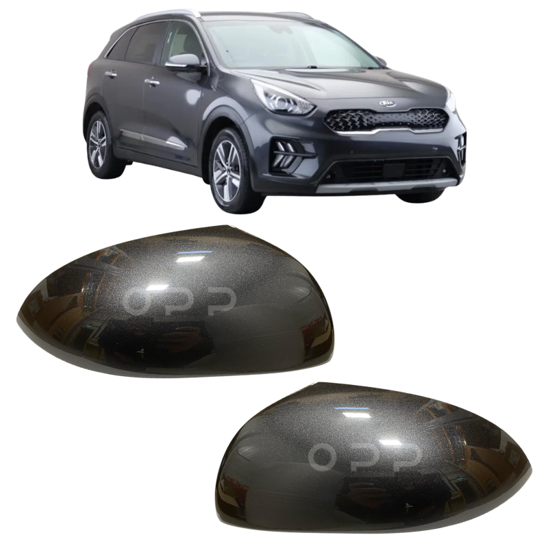 Kia Niro 2016-2022 Door Wing Mirror Cover Painted Interstellar Grey