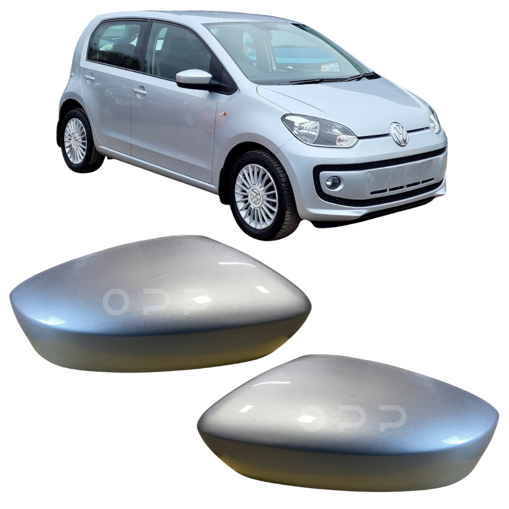 VW Up 2012-2016 Door Wing Mirror Cover Painted Reflex Silver