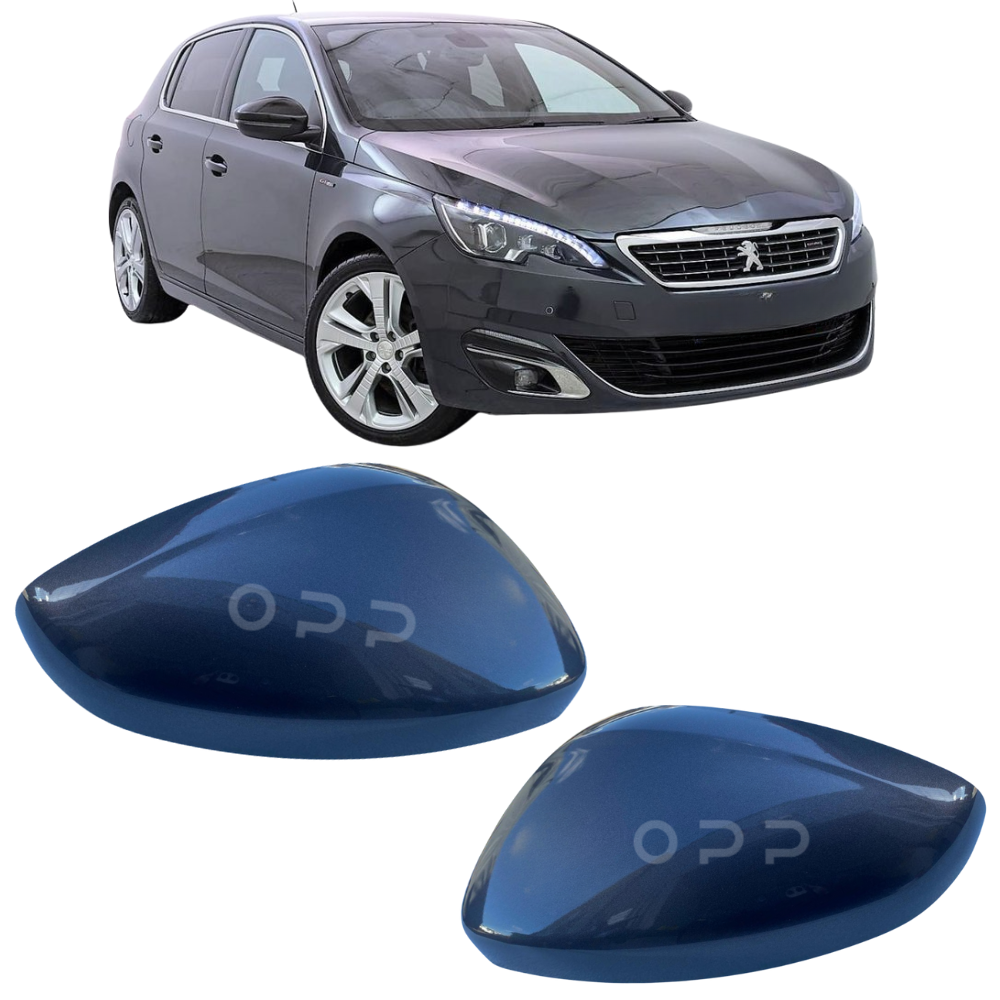 Peugeot 308 2013-2021 Door Wing Mirror Cover Painted Metallic Grey