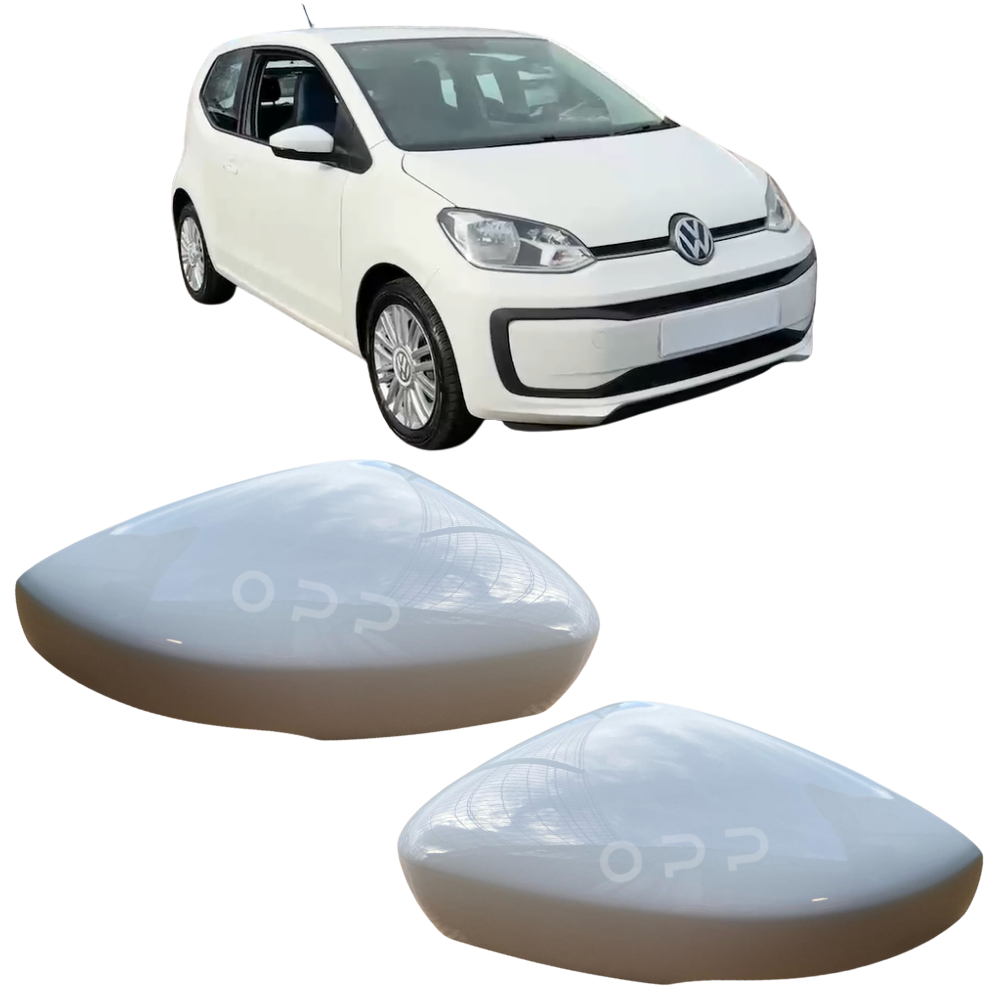 VW Up 2016-2023 Door Wing Mirror Cover Painted White