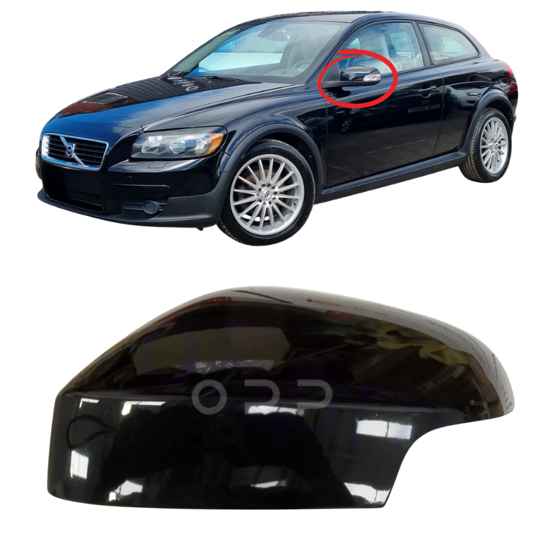 Volvo C30 2007-2009 Door Wing Mirror Cover Painted Sapphire Black