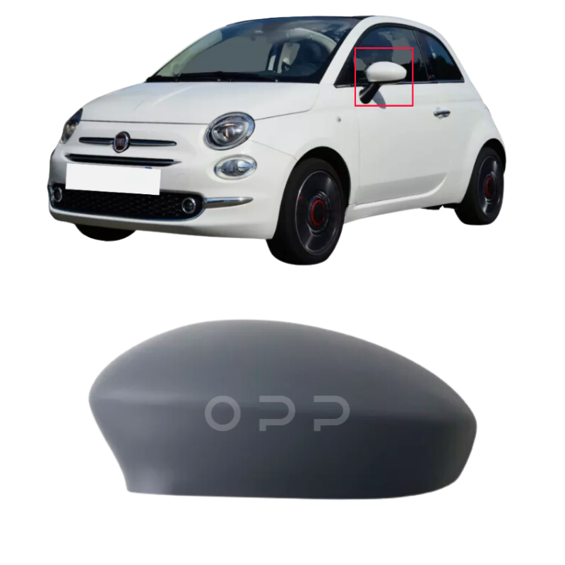 Fiat 500 500L 500X 2008-2023 Door Wing Mirror Cover Painted