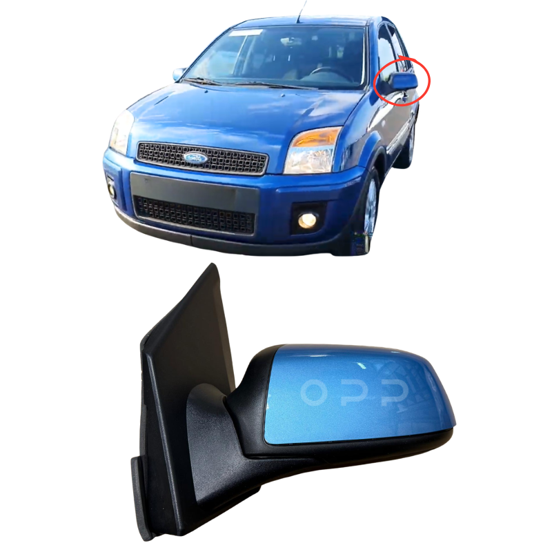 Ford Fusion 2006-2012 Door Wing Mirror Complete Painted Vision Blue Electric