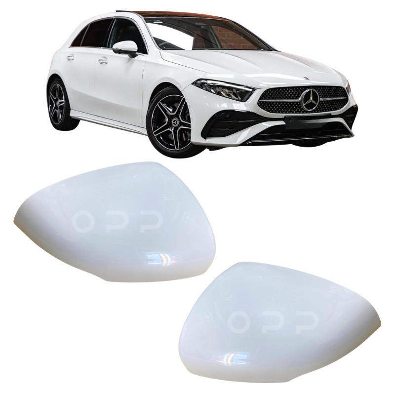 Mercedes Benz A Class W177 2019- Door Wing Mirror Cover Painted Digital White