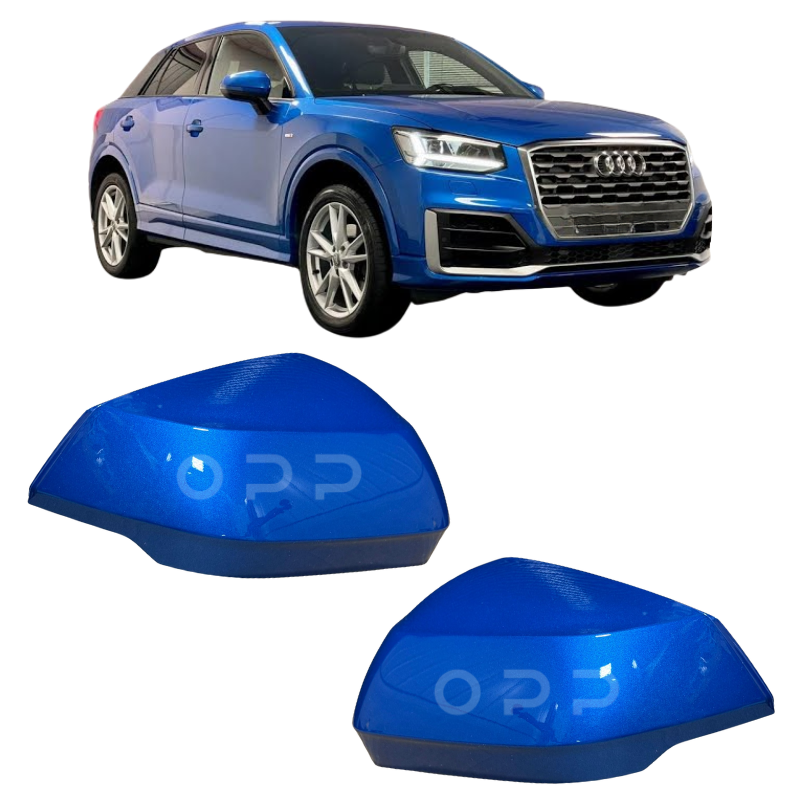Audi Q2 Q3 2017-2024 Door Wing Mirror Cover Painted Ara Blue LX5J