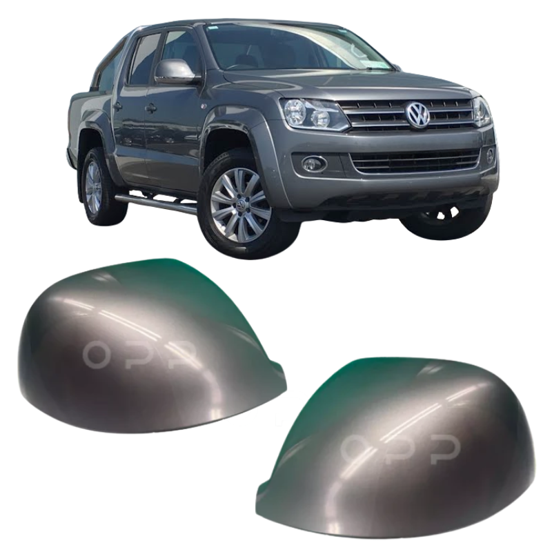 VW Amarok 2010-2021 Door Wing Mirror Cover Painted Natural Grey LH7W