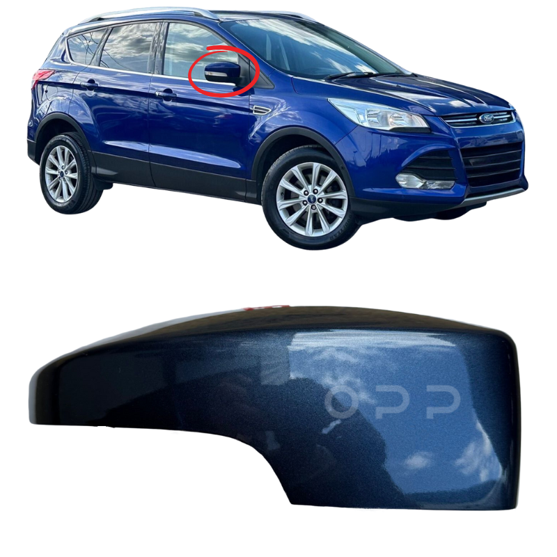 Ford Kuga 2013-2019 Door Wing Mirror Cover Painted Chrome Blue