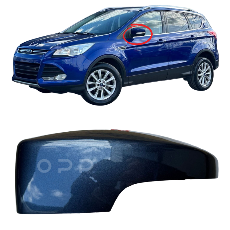 Ford Kuga 2013-2019 Door Wing Mirror Cover Painted Chrome Blue