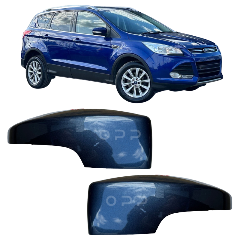 Ford Kuga 2013-2019 Door Wing Mirror Cover Painted Chrome Blue