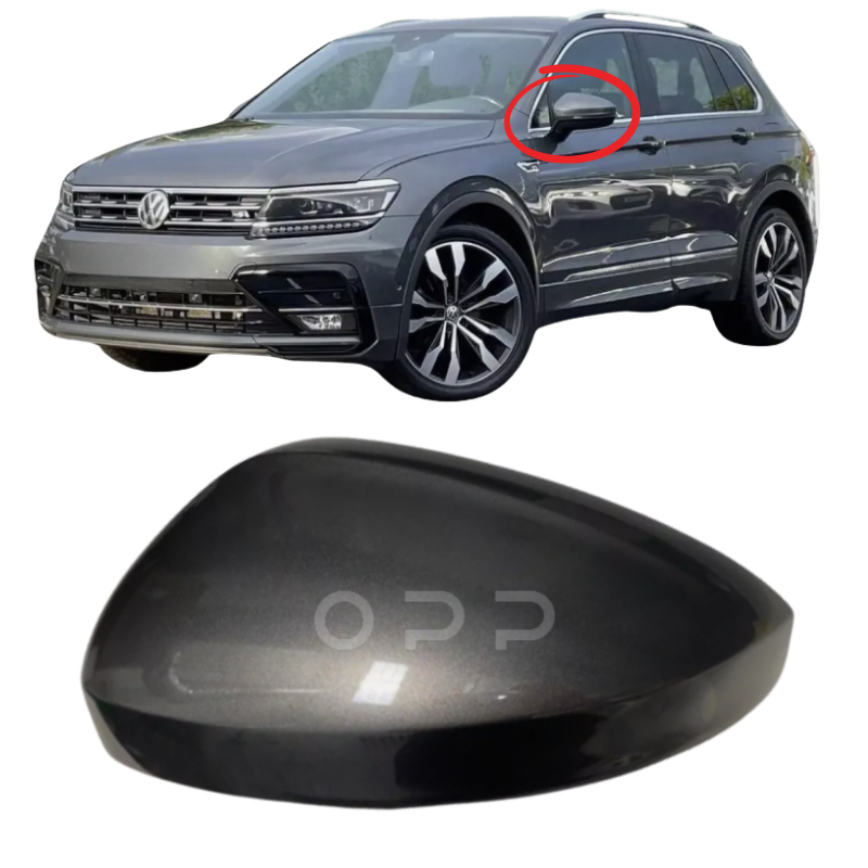 VW Tiguan 2017-2022 Door Wing Mirror Cover Painted Indium Grey LR7H