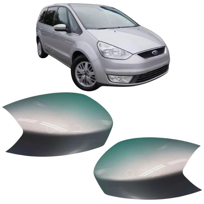 Ford Galaxy 2006-2015 Door Wing Mirror Cover Painted Moondust Silver