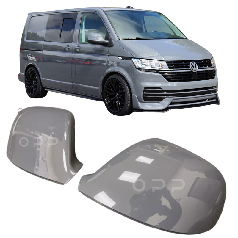 VW T6 T6.1 Transporter 2015-2024 Door Wing Mirror Cover Painted Pure Grey LH7J