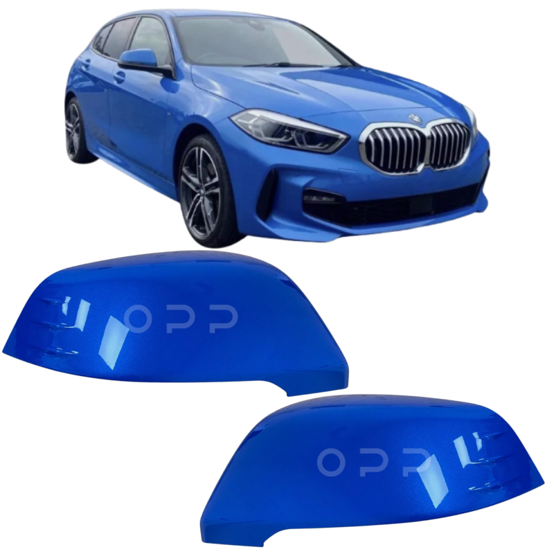 BMW 1 Series F40 2019- Door Wing Mirror Cover Painted Misano Blue C1D