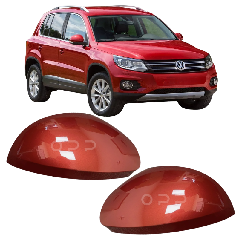 VW Tiguan 2008-2017 Door Wing Mirror Cover Painted Cherry Red LA3T