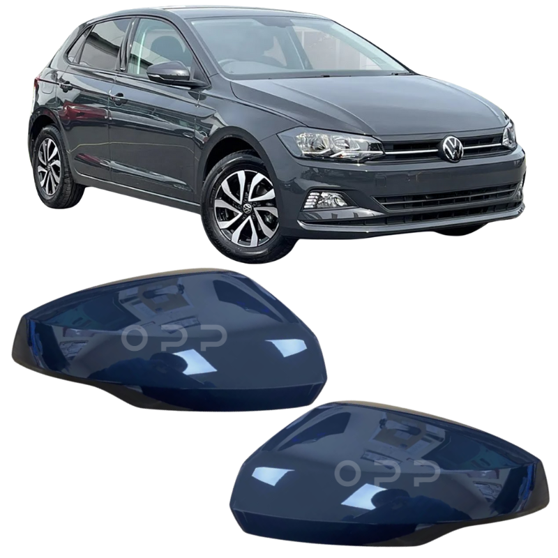 VW Polo MK6 2017-2022 Door Wing Mirror Cover Painted Urano Grey LI7F
