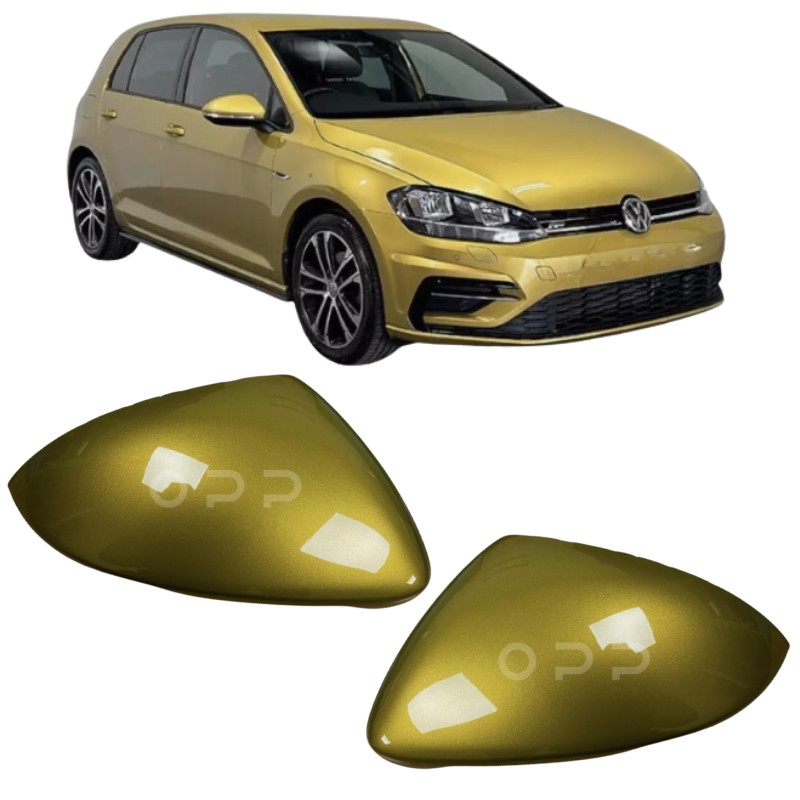 VW Golf MK7 2013-2020 Door Wing Mirror Cover Painted Turmeric Yellow LR1X