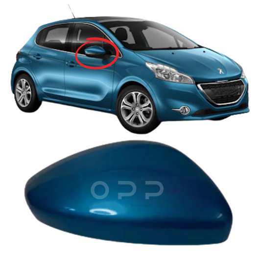 Peugeot 208 2012-2019 Door Wing Mirror Cover Painted Belle Isle KGW