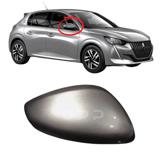 Peugeot 208 2012-2019 Door Wing Mirror Cover Painted Gris Artense KCA