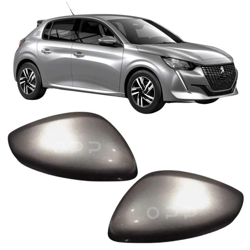 Peugeot 208 2012-2019 Door Wing Mirror Cover Painted Gris Artense KCA