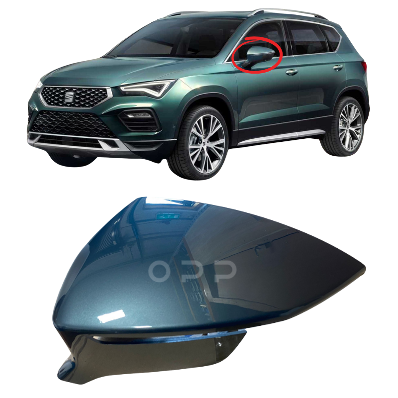 Seat Ateca 2016- Door Wing Mirror Cover Painted Camouflage Green