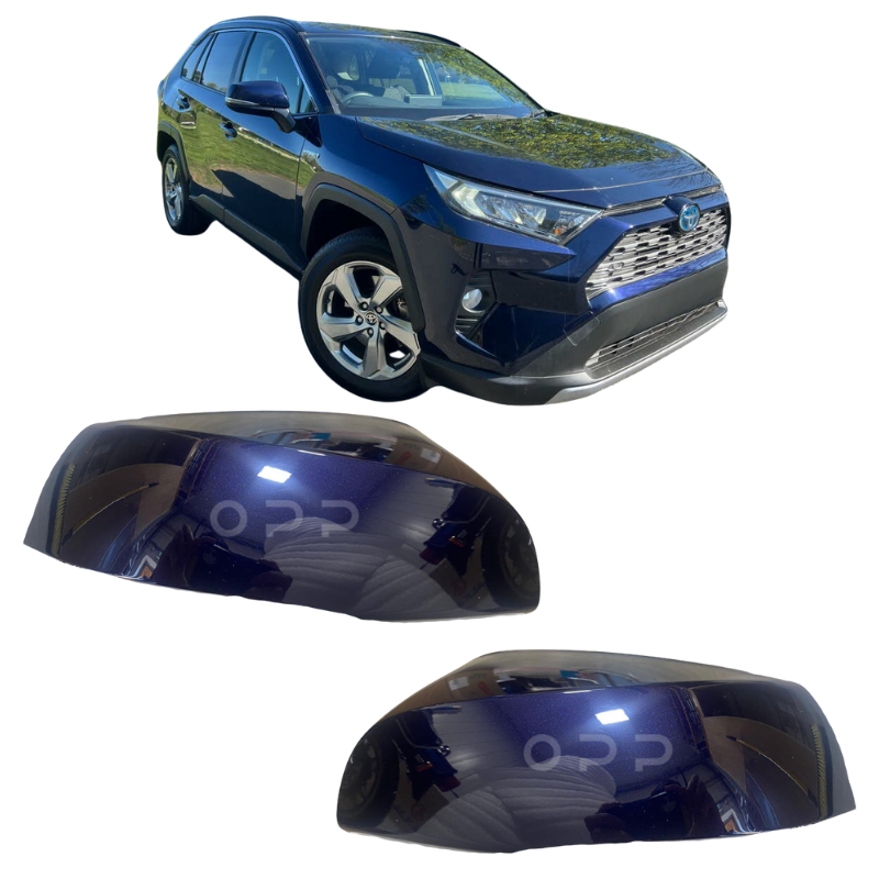 Toyota RAV4 2018-2023 Door Wing Mirror Cover Painted Dark Blue Metallic