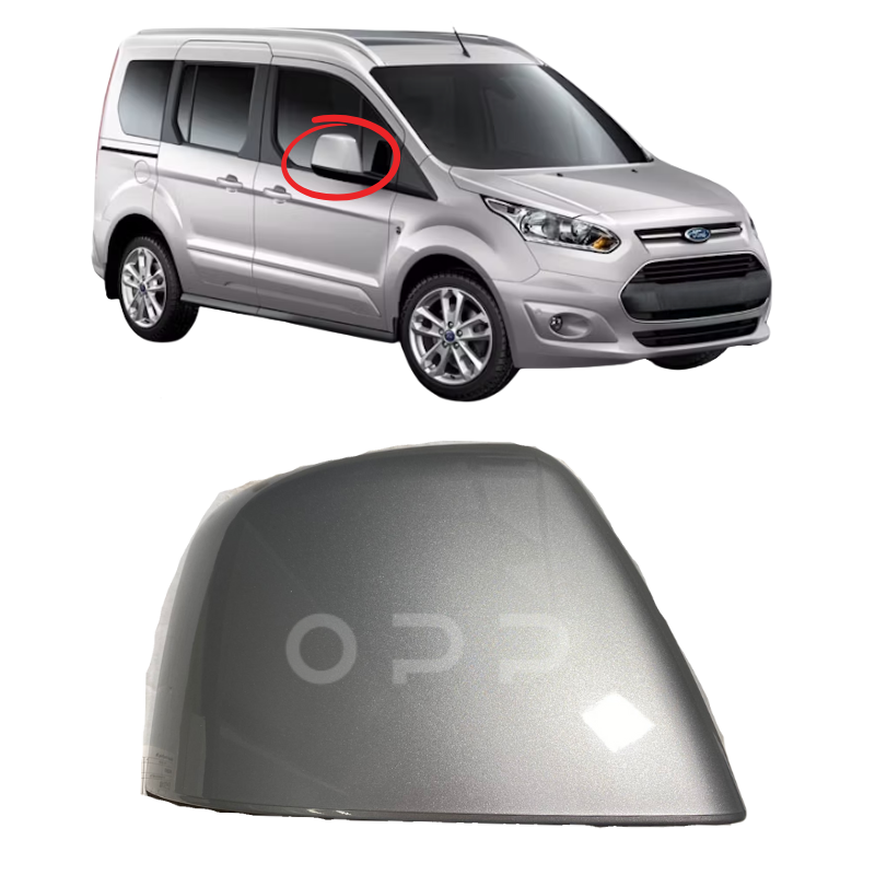 Ford Grand Tourneo Connect 2013-2018 Door Wing Mirror Cover Painted Moondust Silver