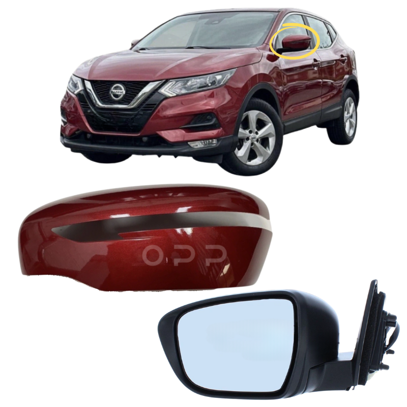 Nissan Qashqai J11 2014-2021 Wing Mirror Complete Painted Magnetic Red NAJ