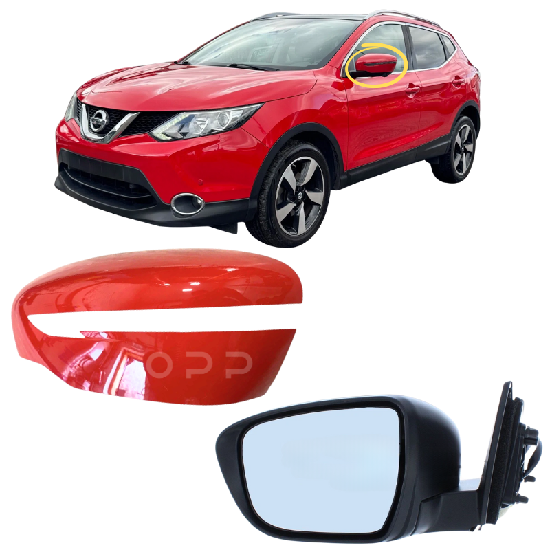 Nissan Qashqai J11 2014-2021 Wing Mirror Complete Painted Solid Red Z10