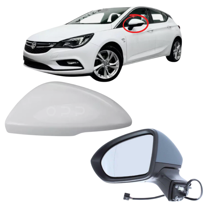 Vauxhall Astra K MK7 2015-2019 Door Wing Mirror Complete Painted Electric White