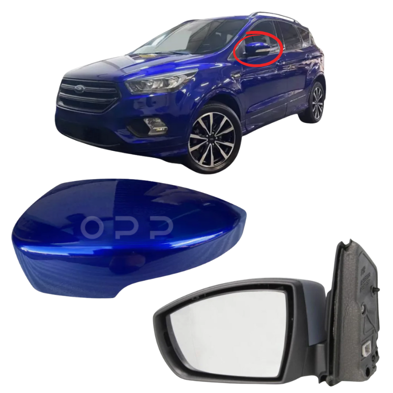 Ford Kuga 2012-2019 Door Wing Mirror Complete Painted Deep Impact Blue