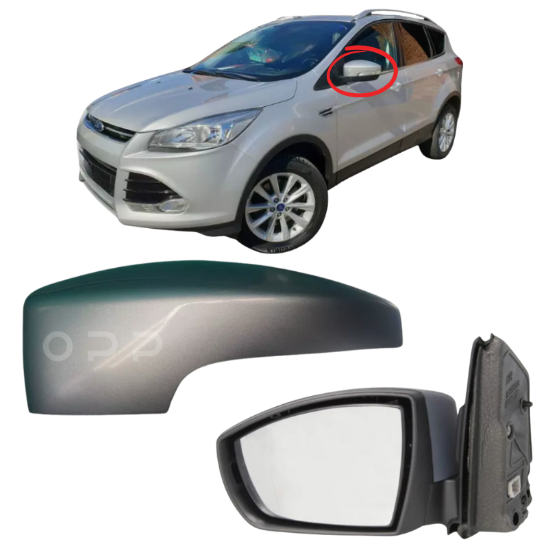 Ford Kuga 2012-2019 Door Wing Mirror Complete Painted Moondust Silver