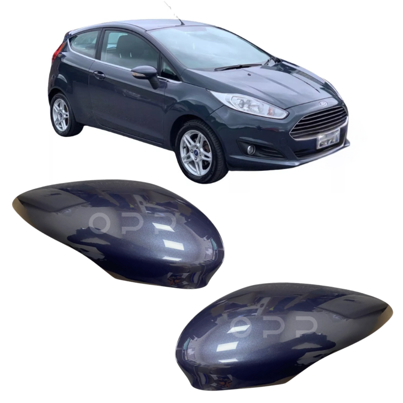 Ford Fiesta 2008-2017 Door Wing Mirror Cover Painted Midnight Sky Metallic Grey