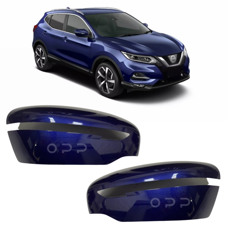 Nissan Qashqai 2014-2021 Door Wing Mirror Cover Painted Ink Blue RBN