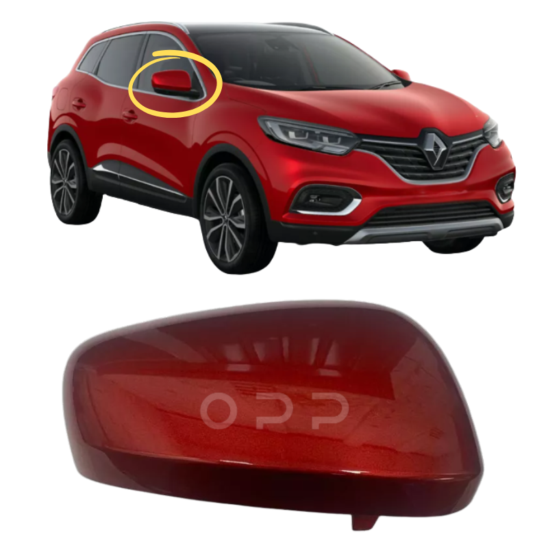 Renault Kadjar 2015-2023 Door Wing Mirror Cover Painted Flame Red Rouge NNP