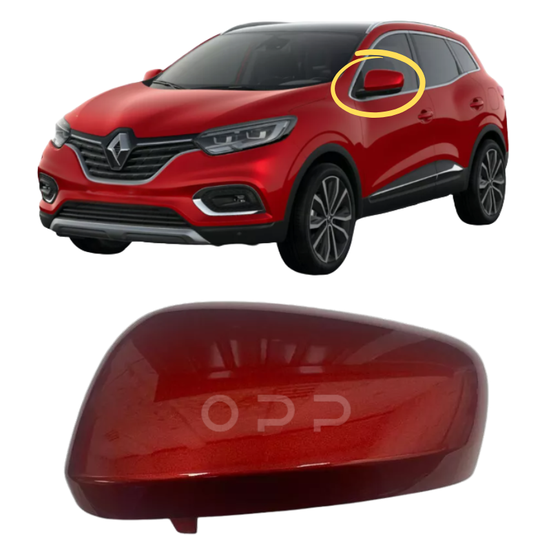 Renault Kadjar 2015-2023 Door Wing Mirror Cover Painted Flame Red Rouge NNP