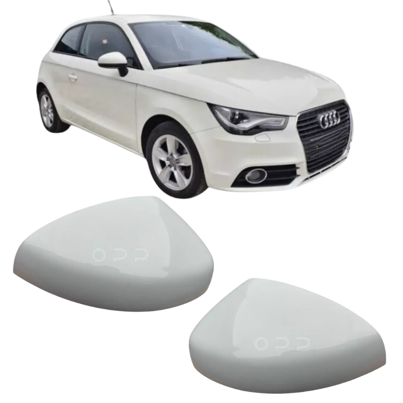Audi A1 2014-2018 Door Wing Mirror Cover Painted Ibis White LY9C