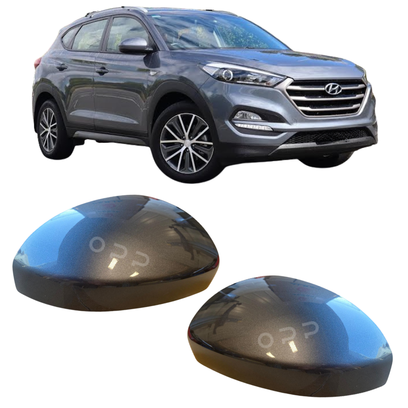 Hyundai Tucson 2015-2018 Door Wing Mirror Cover Painted Metallic Grey