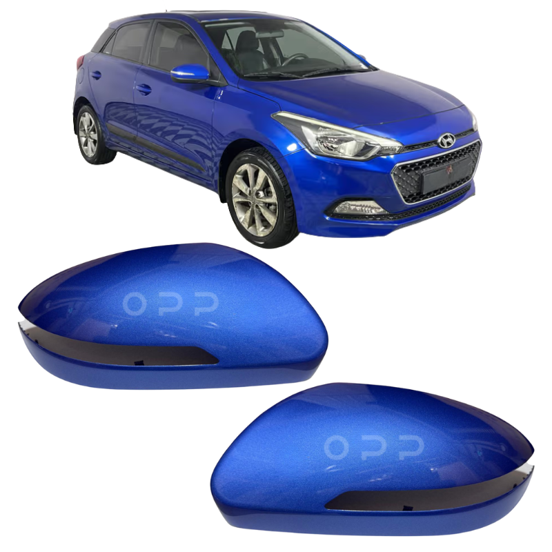 Hyundai i20 2015-2020 Door Wing Mirror Cover Painted Blue