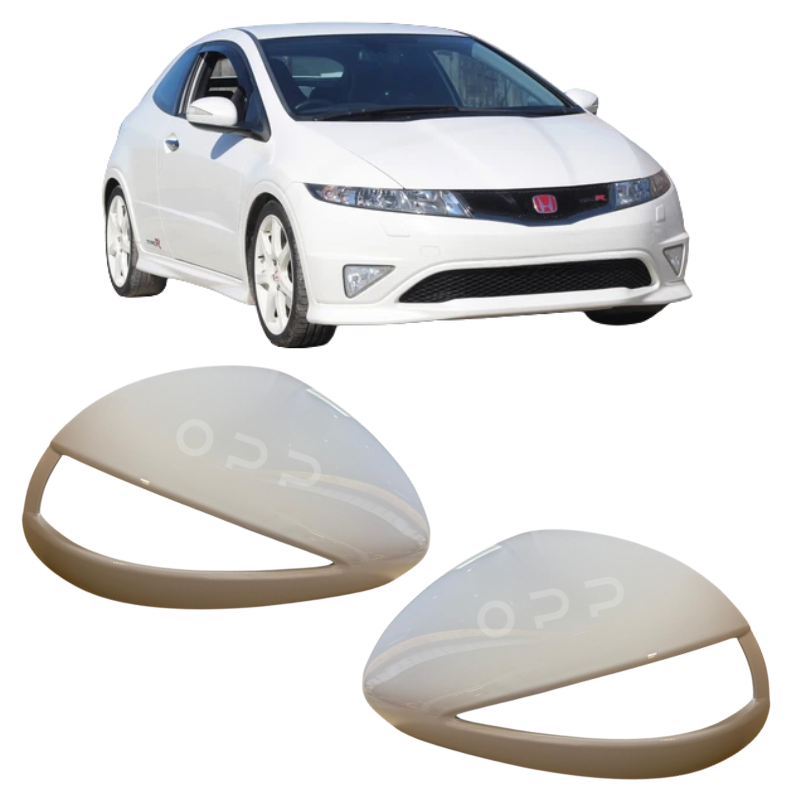 Honda Civic 2005-2012 Door Wing Mirror Cover Painted White
