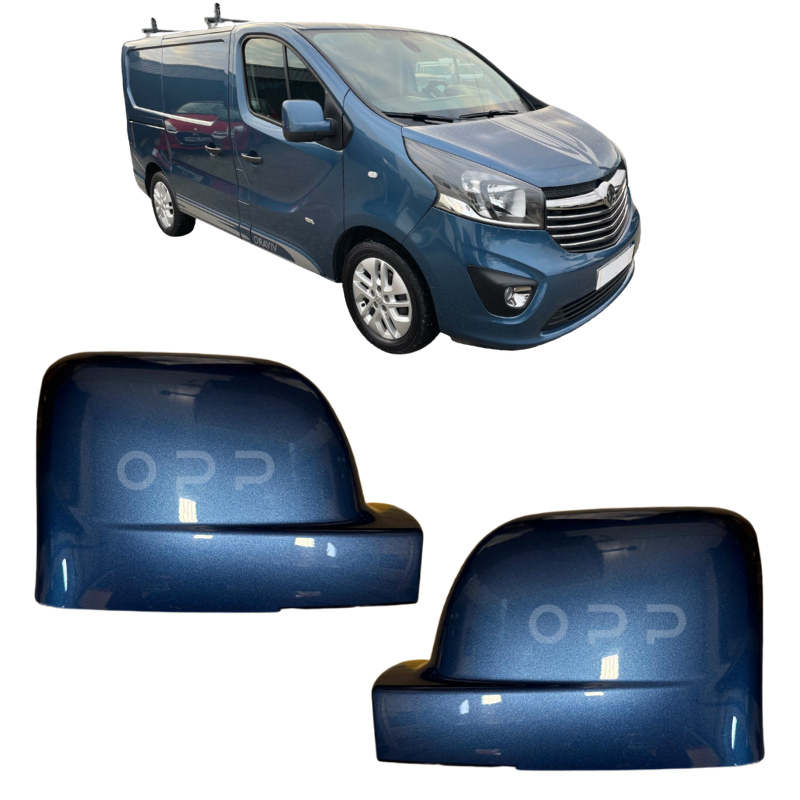 Vauxhall Vivaro 2014-2019 Door Wing Mirror Cover Painted Deep Sea Blue