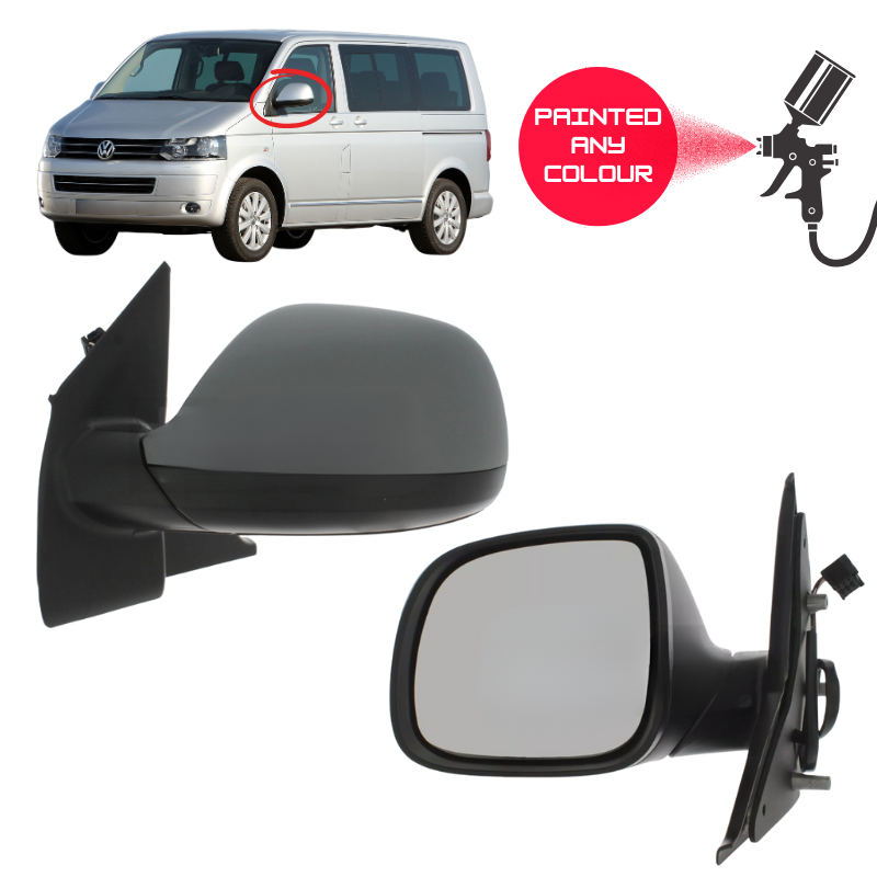 VW Transporter T5.1 2010-2015 Door Wing Mirror Complete Painted Electric