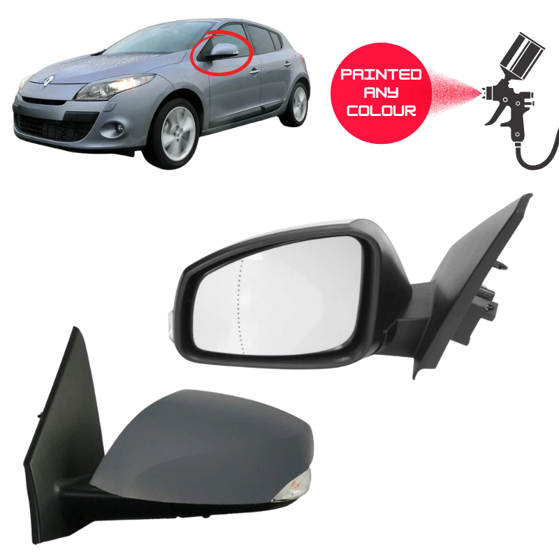Renault Megane Hatchback 2008-2016 Door Wing Mirror Complete Painted